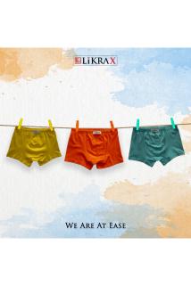 Erkek Çocuk Basic Boxer 3’lü ( Sarı - Mint - Turuncu )