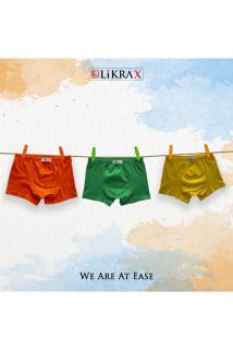 Erkek Çocuk Basic Boxer 3’lü ( Turuncu - Yeşil - Sarı )