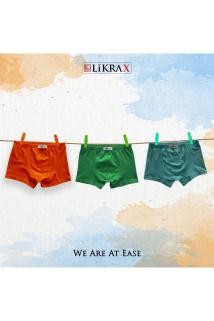 Erkek Çocuk Basic Boxer 3’lü ( Mint - Turuncu - Yeşil )