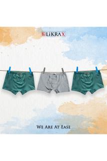 Erkek Çocuk Basic Boxer 3’lü ( 2 Adet Mint - Gri )