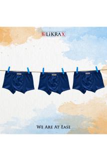 Erkek Çocuk Basic Boxer 3’lü ( 3 Adet Saks Mavi )